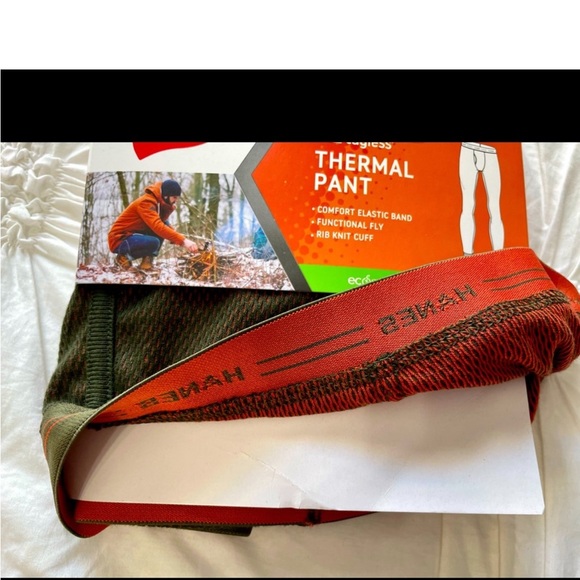 👖 Hardy Hanes Mens Thermal Pants L - Picture 3 of 6